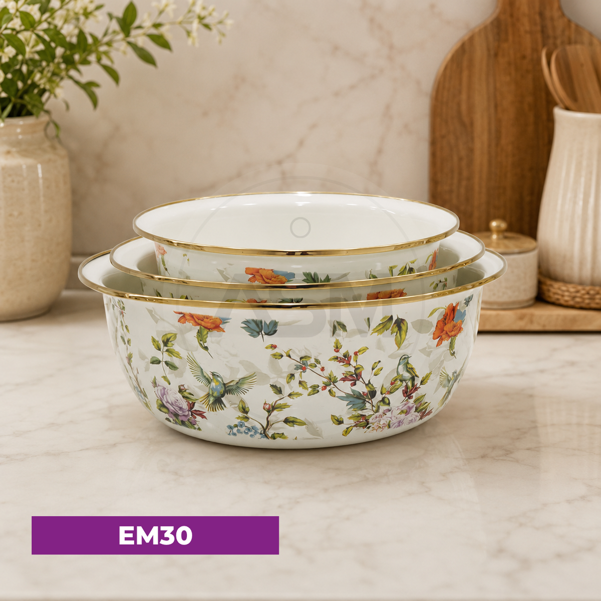 3-lü Şüşə Dəsti Qapaqsız Model 2