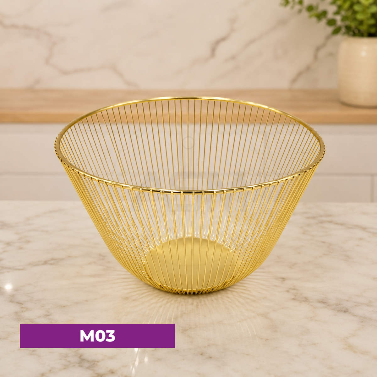 Qızılı Meyvə Qabı Model 3