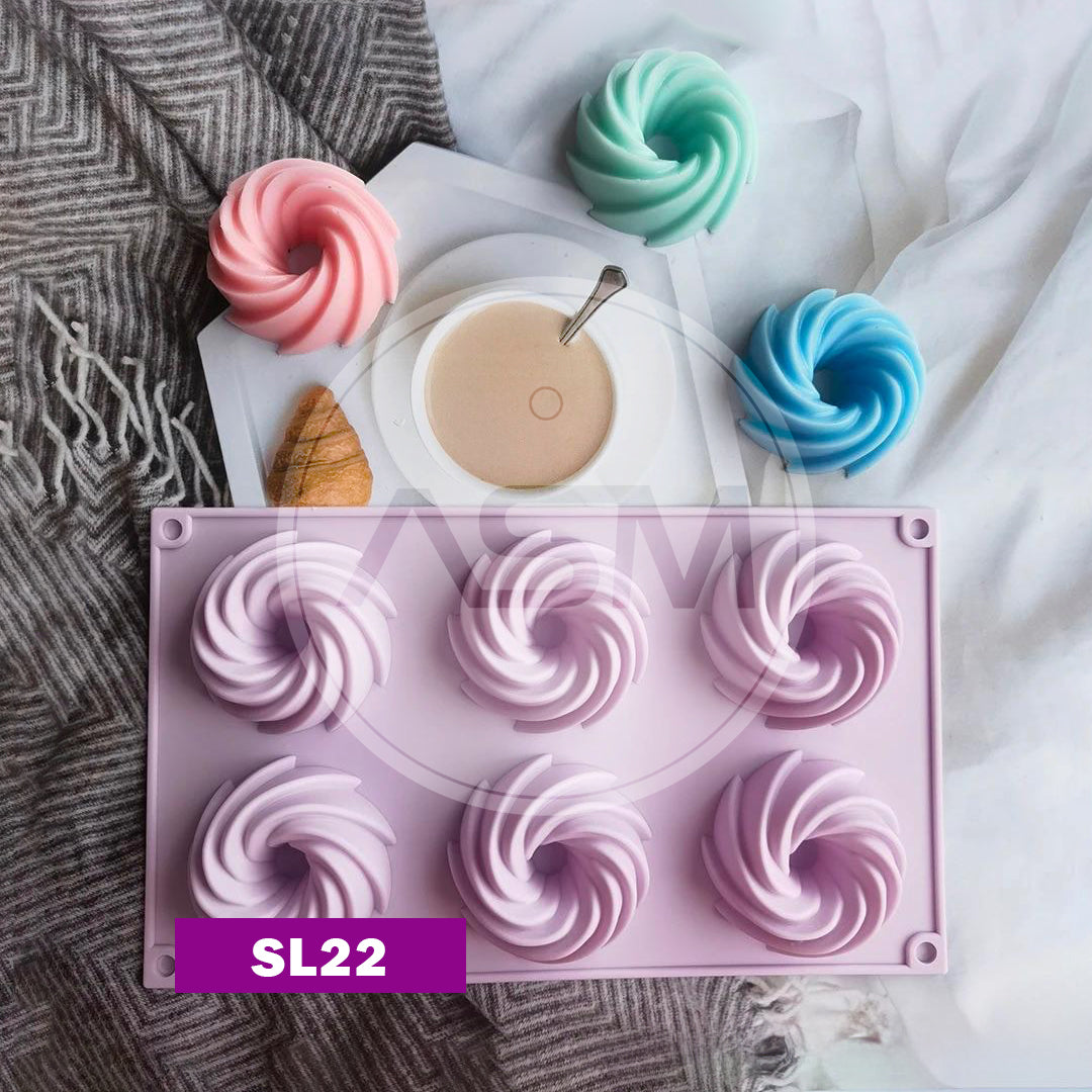 Silikon 6 ədəd Gül YH-084