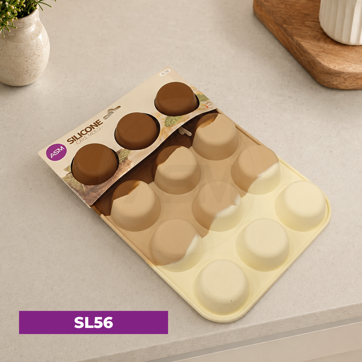 Silikon 12-li Keks Qəlibi 3 Rəngli Model YH-016