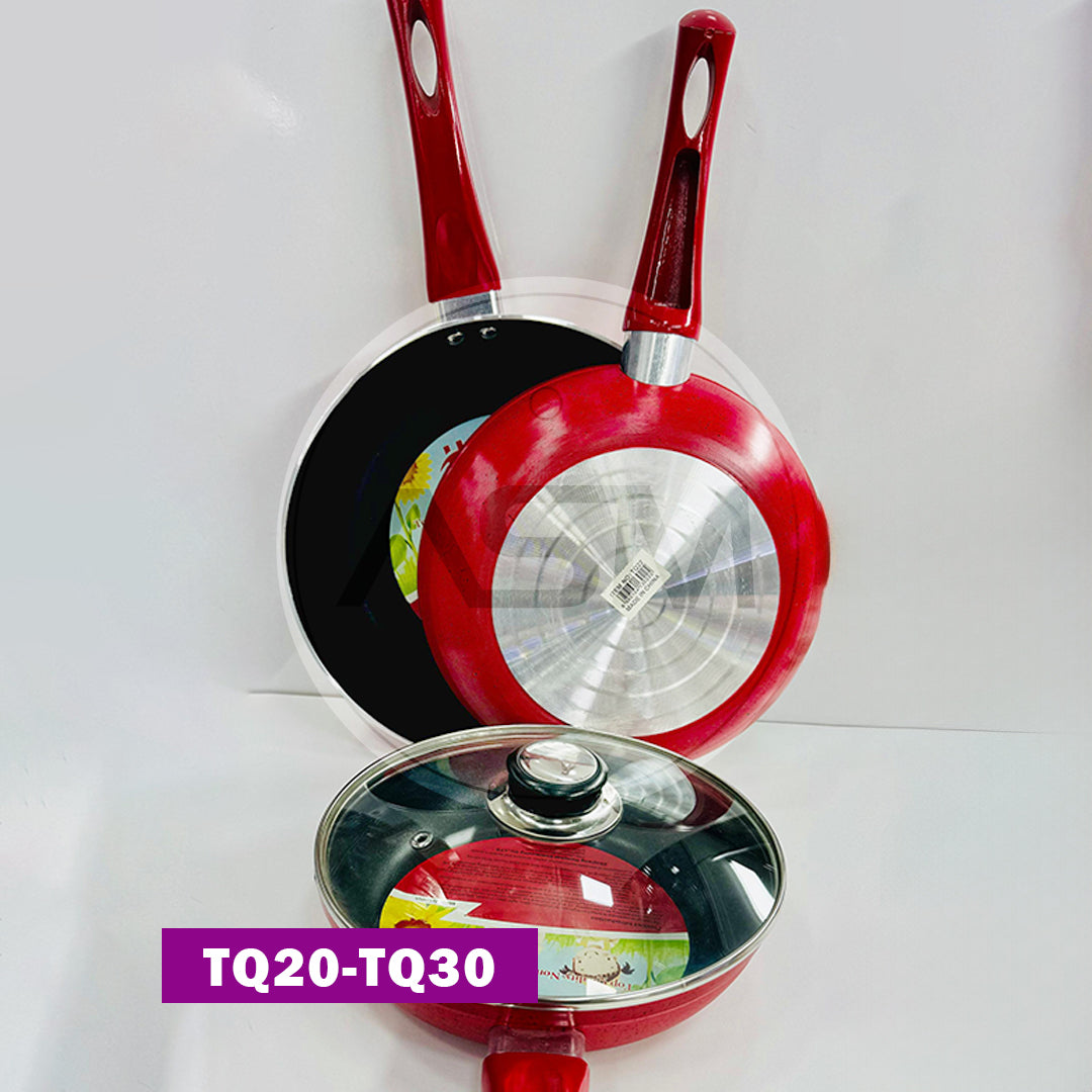 Tava Tefal. Qırmızı 20 cm Qapaqlı