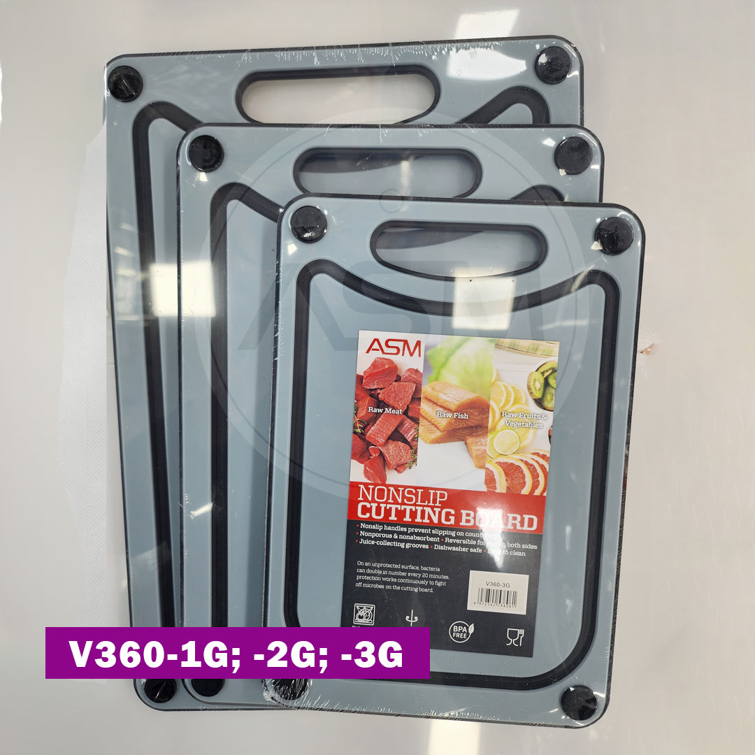Qalın Plastik Doğrama Lövhəsi Boz 40x28.5x0.9