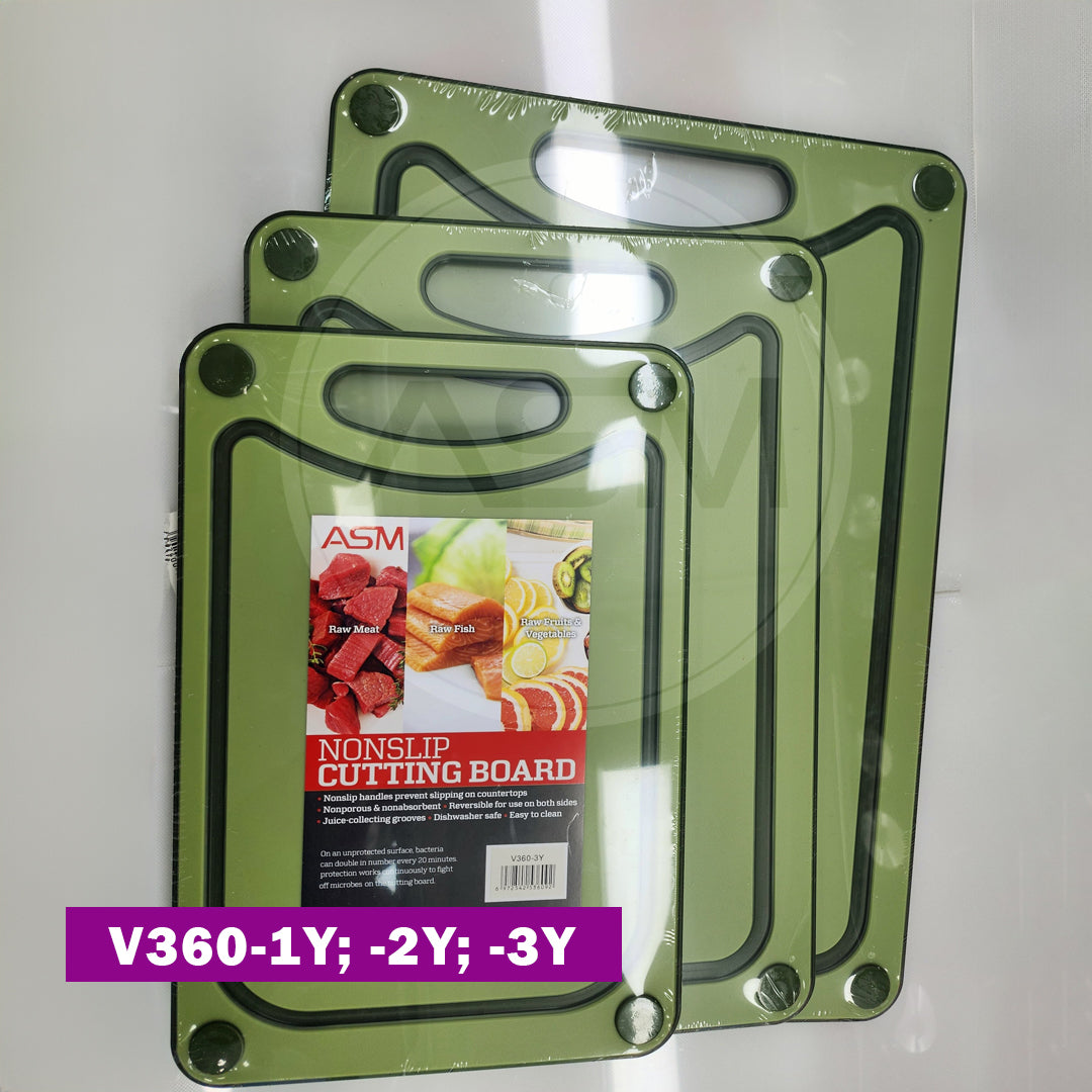 Qalın Plastik Doğrama Lövhəsi Yaşıl 40x28.5x0.9