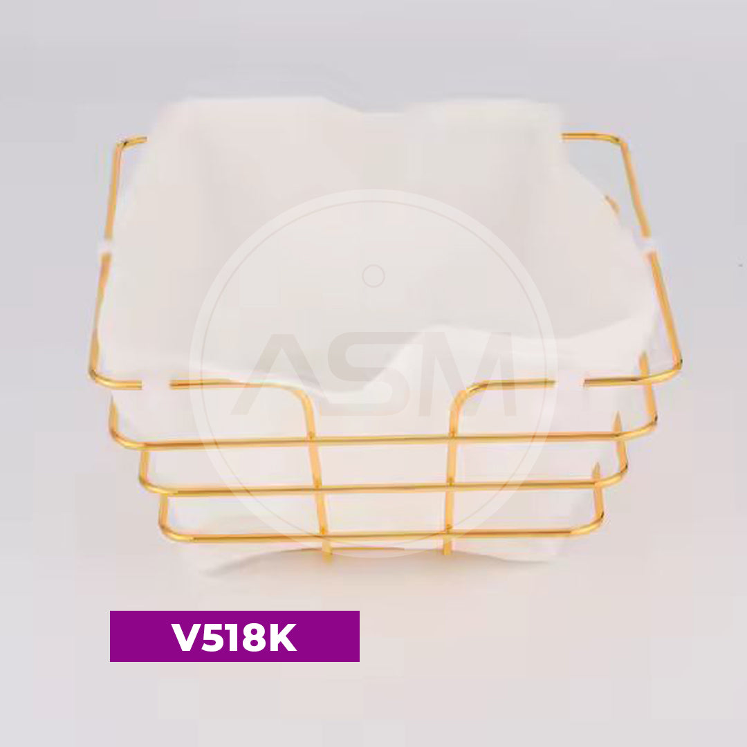 Qızılı Dəmir Çörək Qabı Parça Qulpsuz Kvadrat