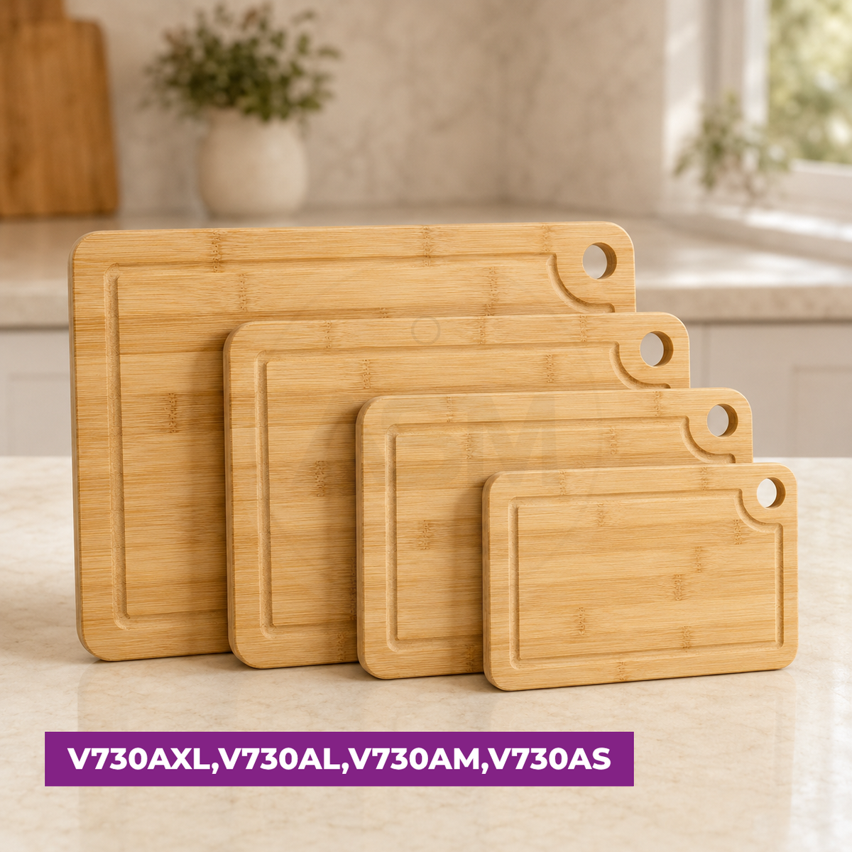 Bambuk Buta Formalı Doğrama Lövhəsi 24x34