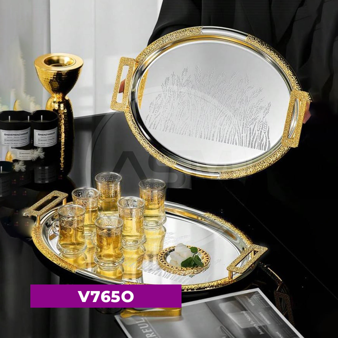 Üçlü Ağır Qızılı Model Vis Sinisi Dəsti Model 1 Oval