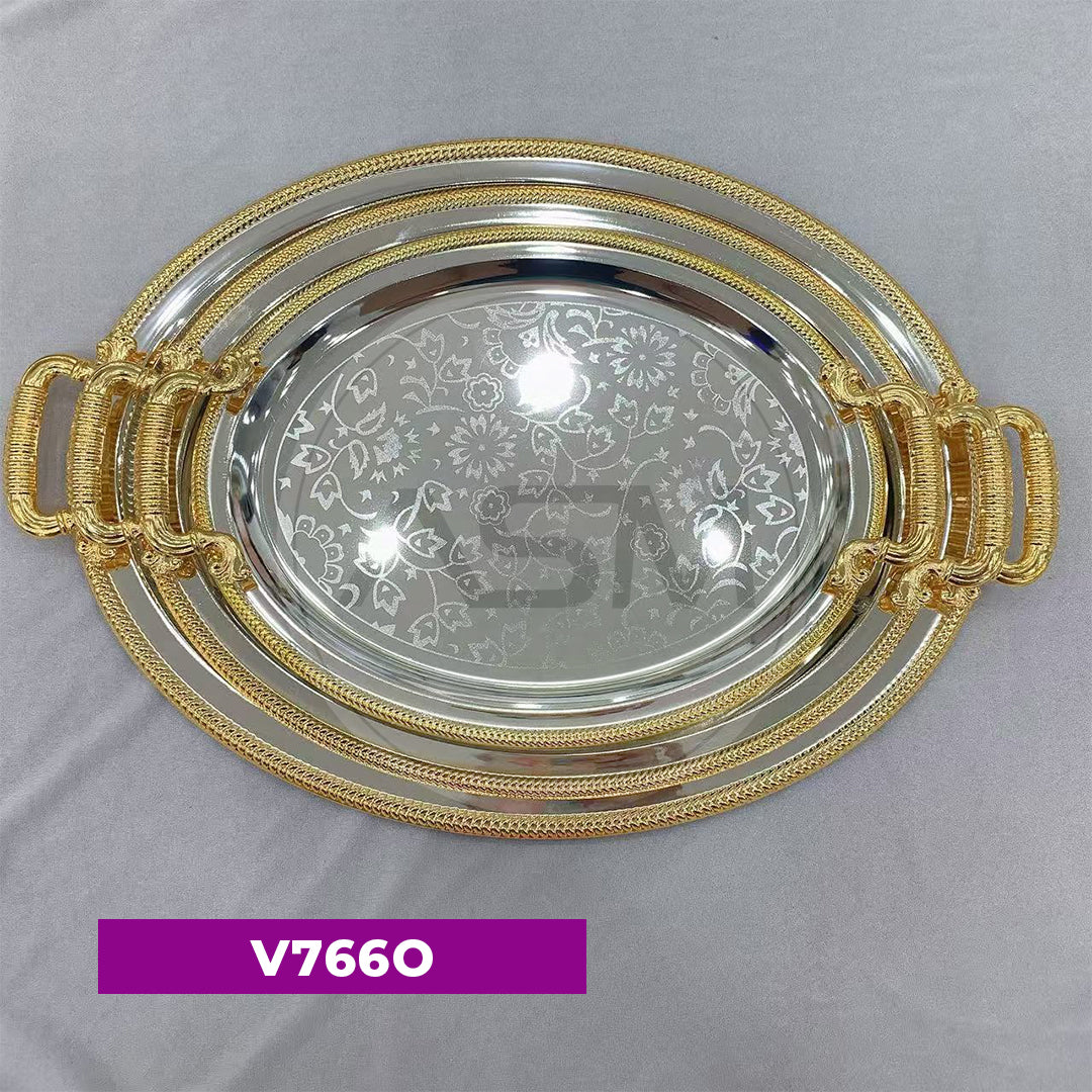 Üçlü Ağır Qızılı Model Vis Sinisi Dəsti Model 2 Oval