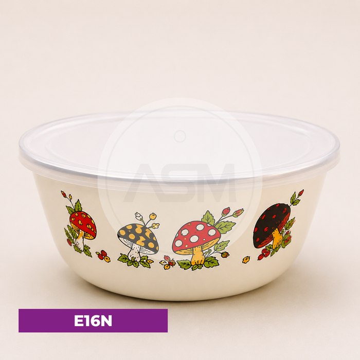 16 cm Qapaqlı Emal Saxlama Qabı