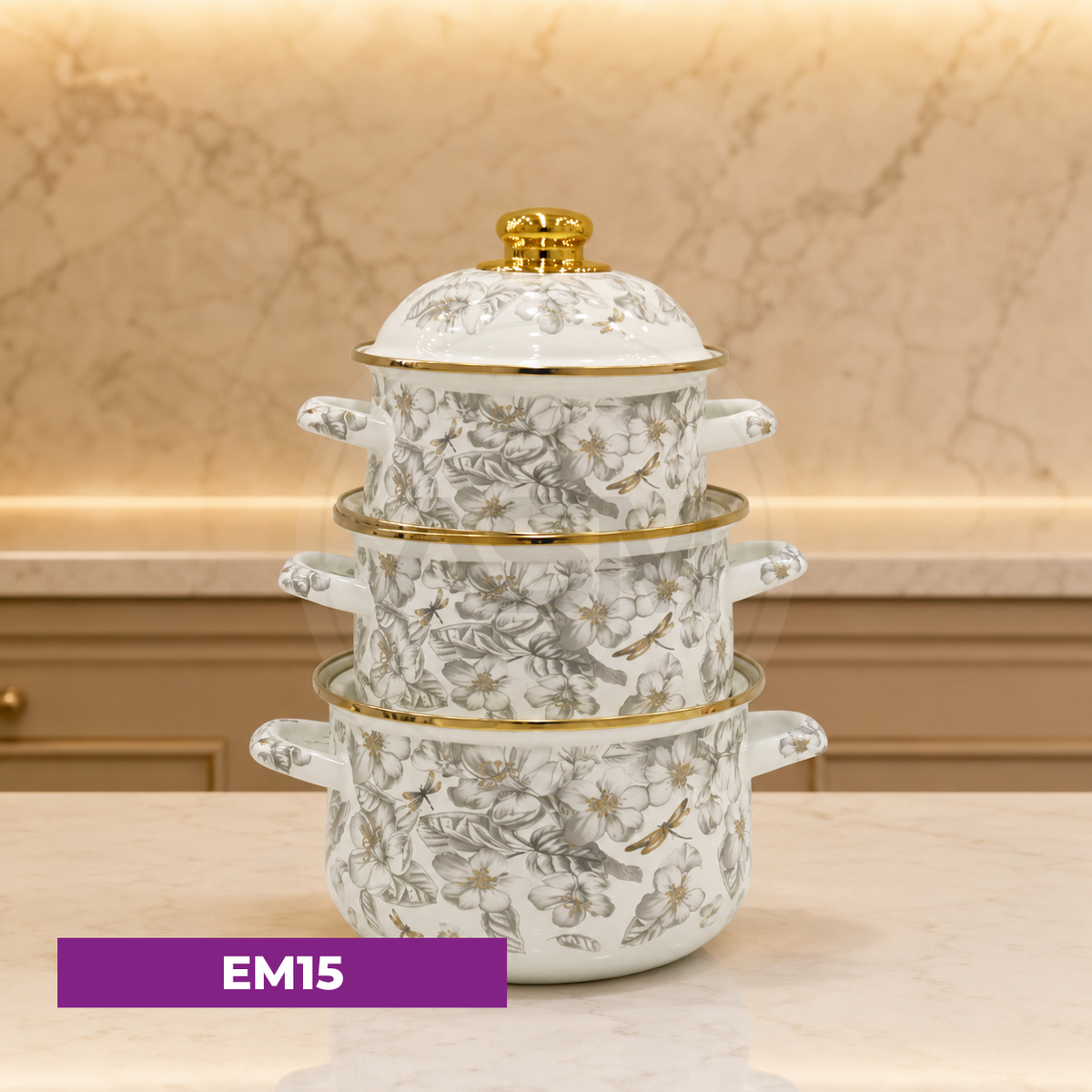 Emal Qazan Dəsti Model 15