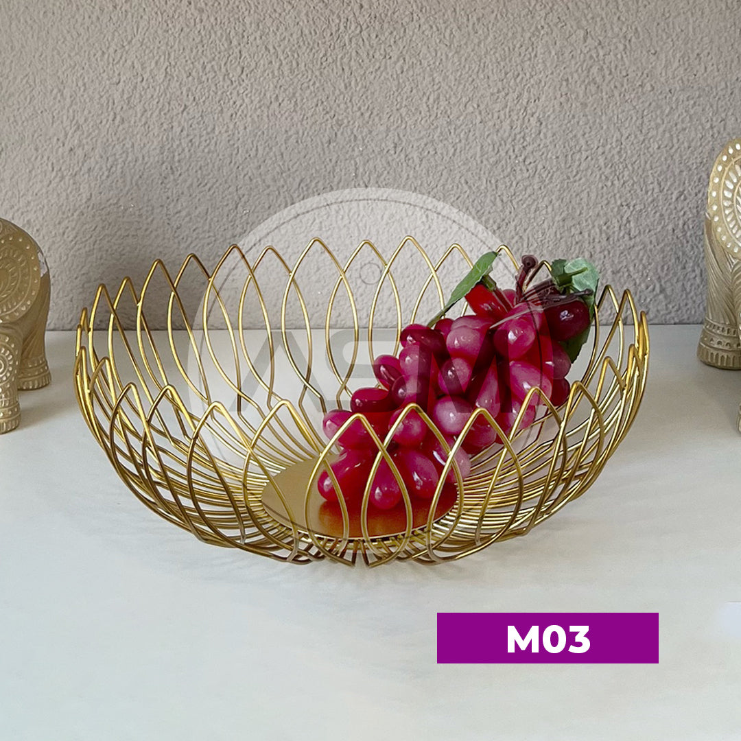 Qızılı Meyvə Qabı Model 3