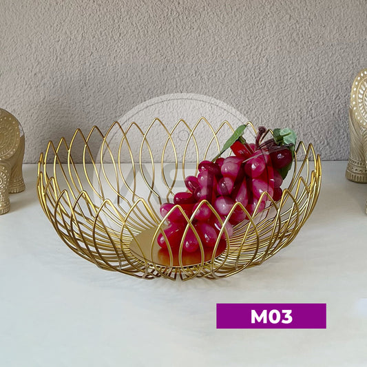 Qızılı Meyvə Qabı Model 3