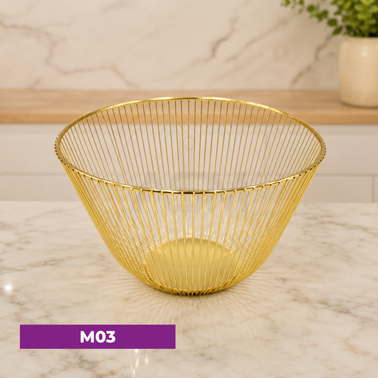 Qızılı Meyvə Qabı Model 3