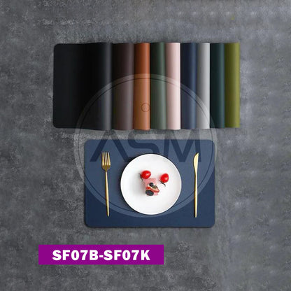 Dəri Kvadrat Süfrə Qara