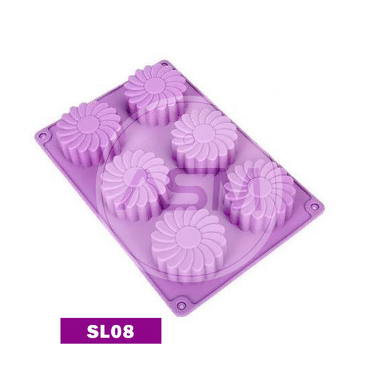 Silikon Keks 6-lıq Gül YH-306