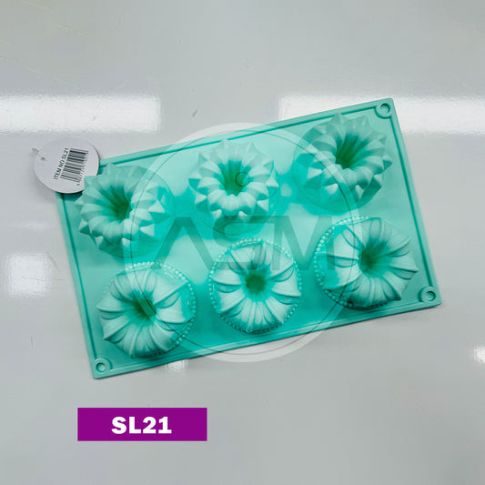 Silikon 6 ədəd Gül YH-075