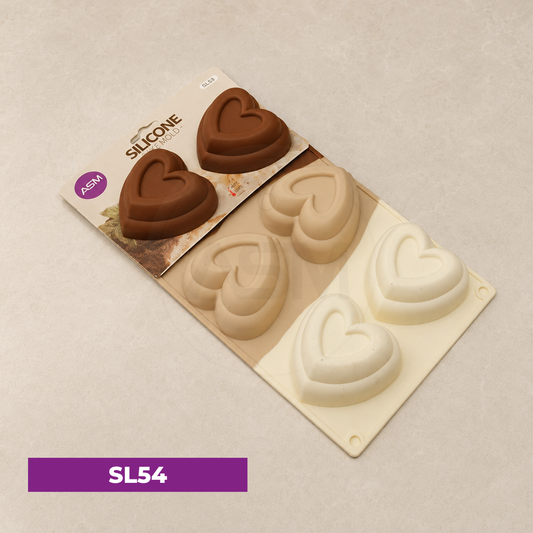 Silikon 6-lı Keks Qəlibi 3 Rəngli Model YH-444