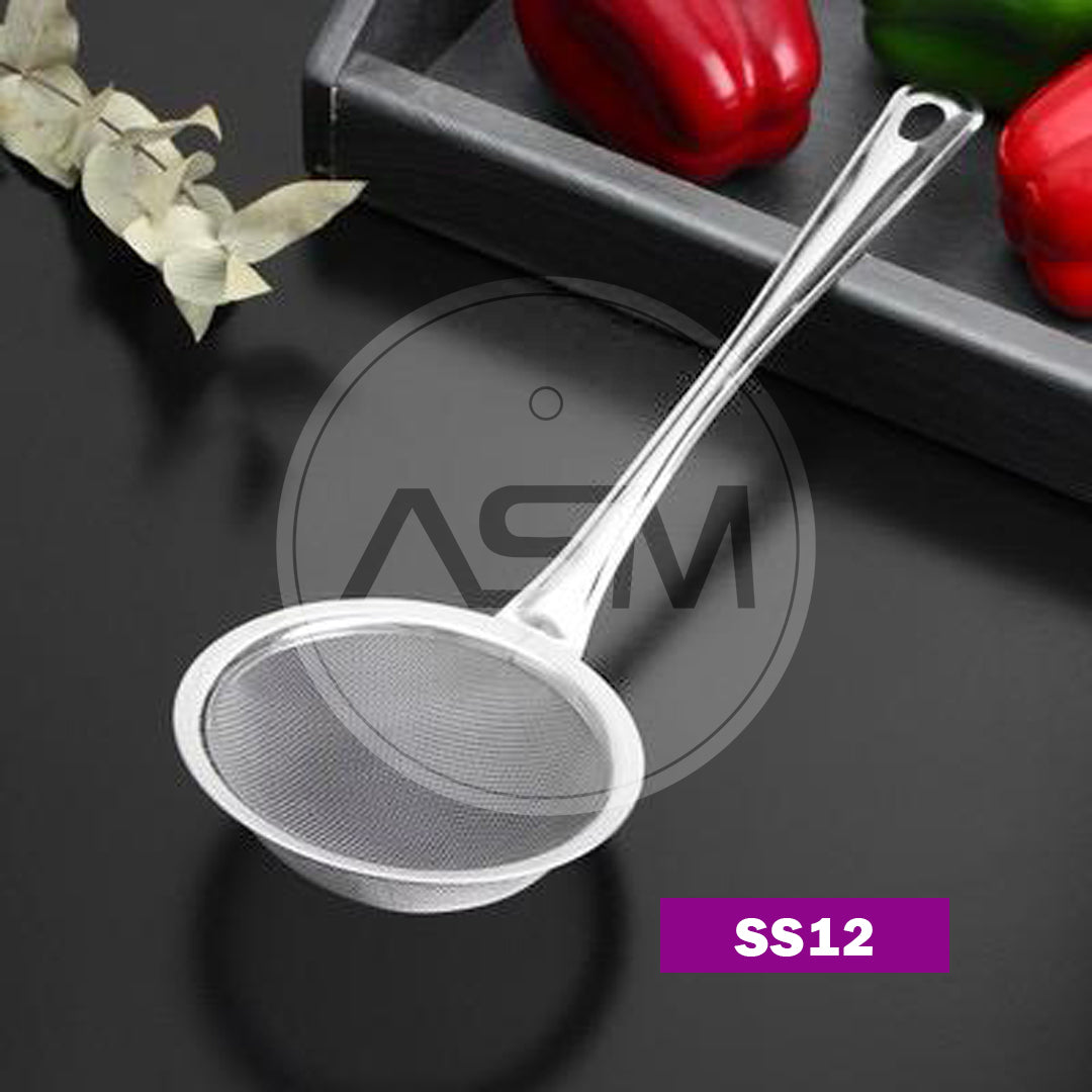Süzgəc Qulplu 12 cm Dərin