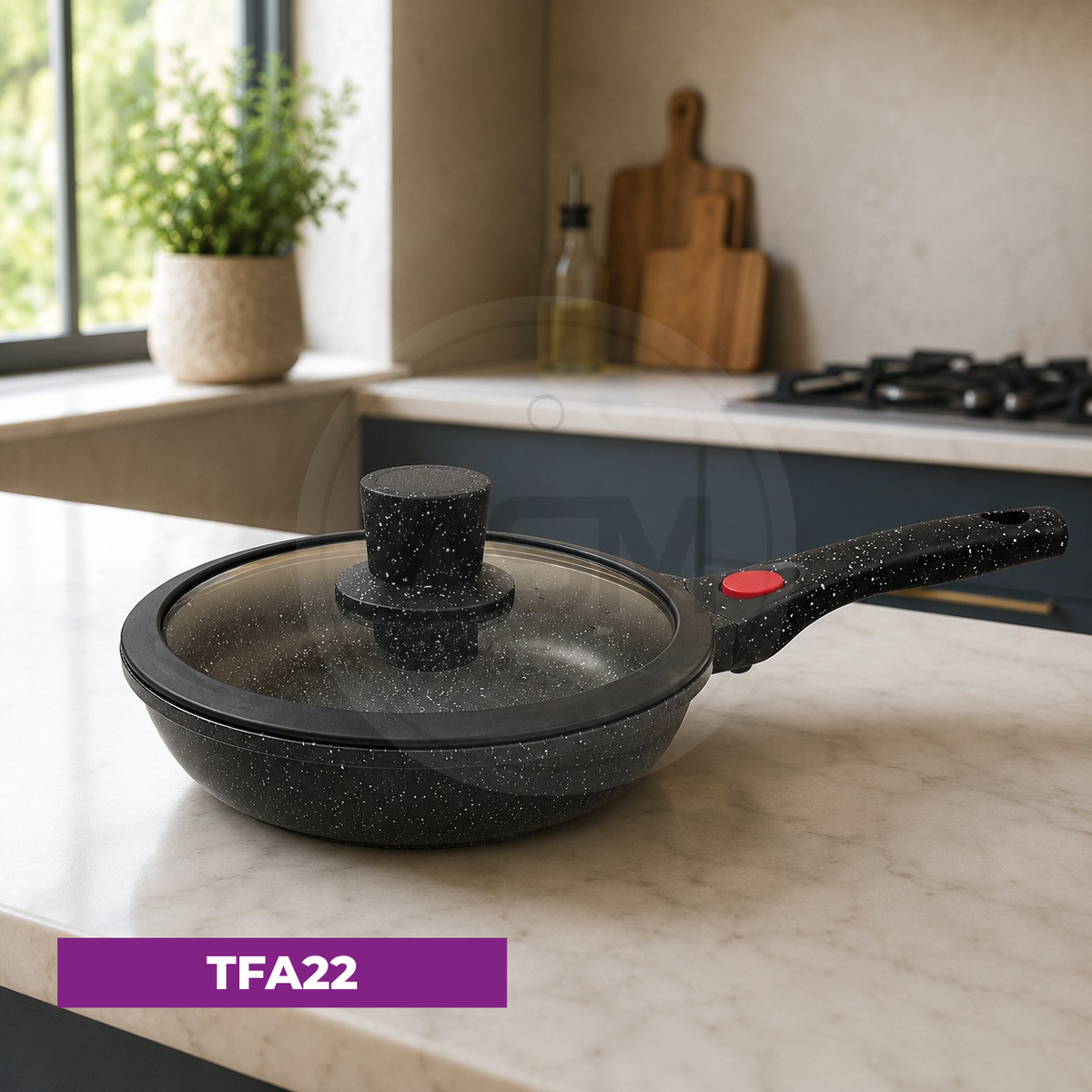Ayrılan Qulplu Qalın Tava 22 cm