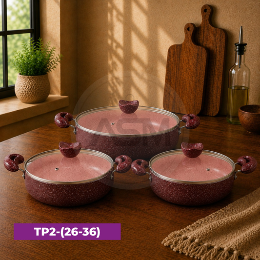 Tava İki Qulp Çəhrayı – 26 cm