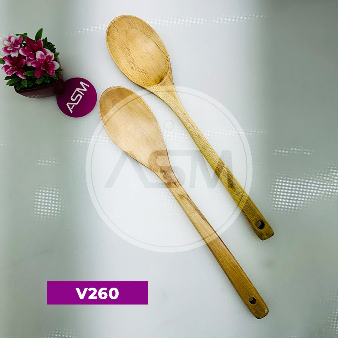 Taxta Qulplu Qaşıq Yumrudeste Ağ 32x6,5