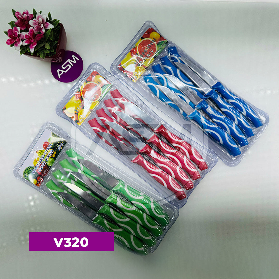 Meyvə Bıçağı Zebra 12 ədəd