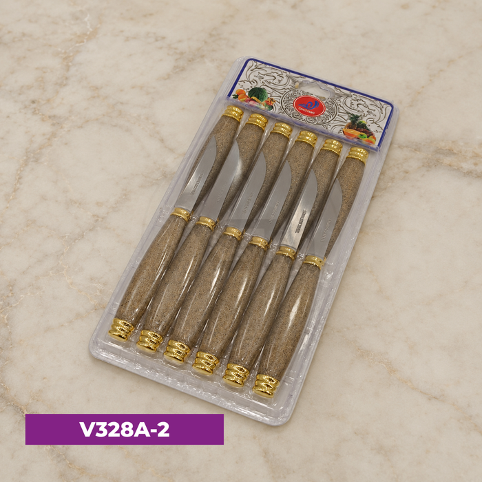 12-li Meyvə Bıçağı Açıq Boz
