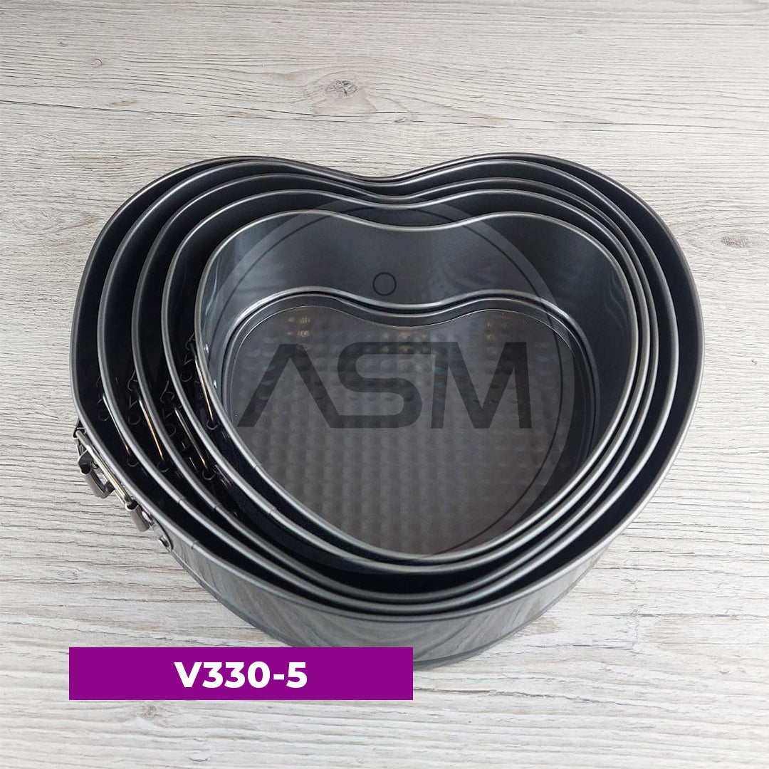 5-li Ürək Tort Tavası 20 – 28 cm