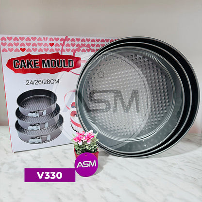 Tort Qabı Açılan Dairəvi 3 ədəd. 28 cm