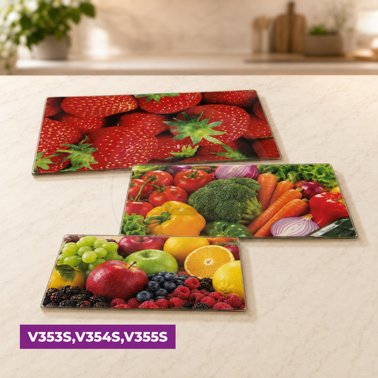 Şüşə Rəngli Doğrama Lövhəsi 35x25