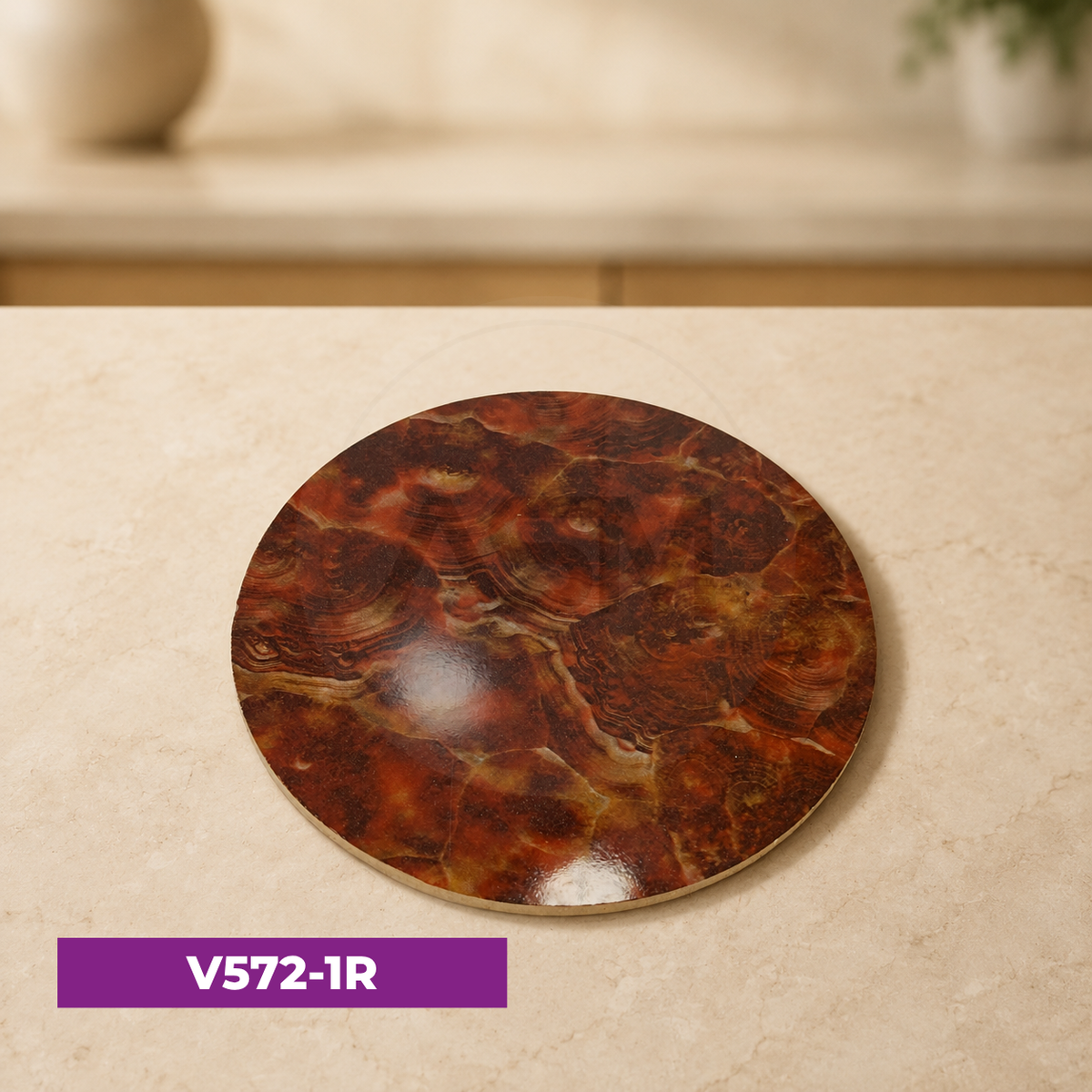 Rəngli Taxta Altlıq 20 cm Model 1