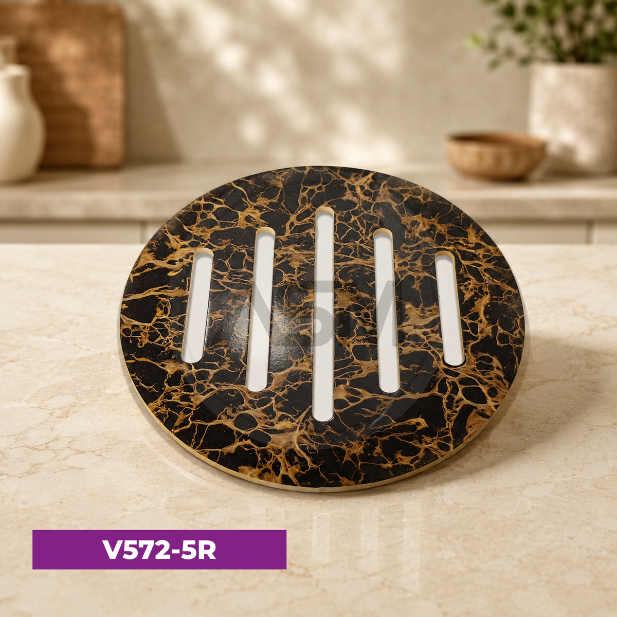 Rəngli Taxta Altlıq 20 cm Model 5