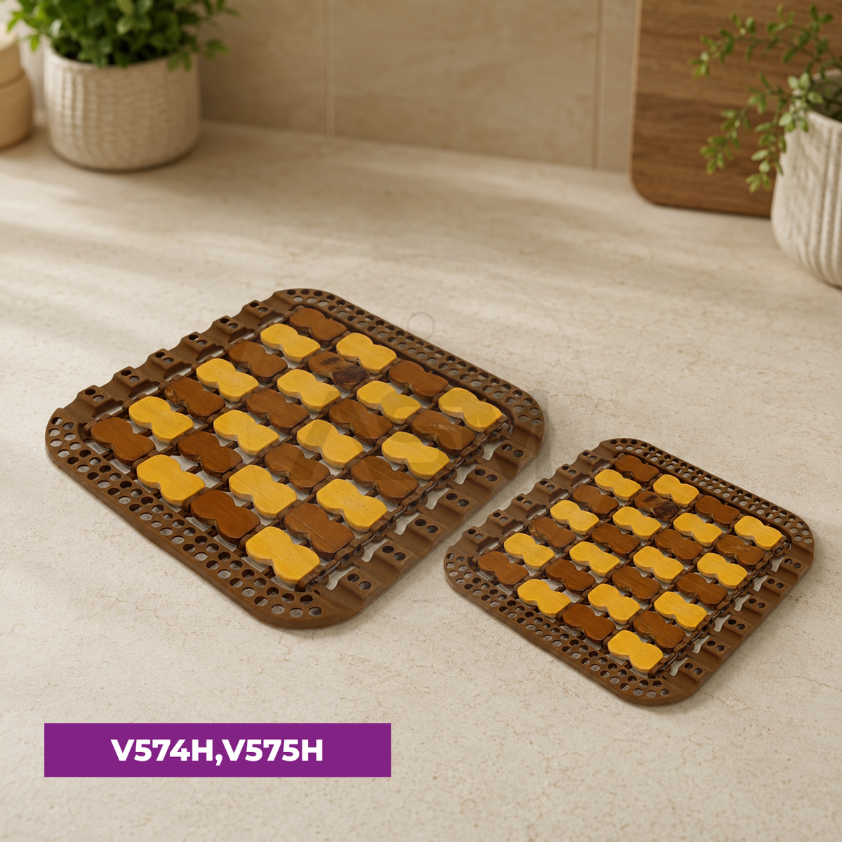 Silikonlu Bambuk Çaynikaltı 14x14